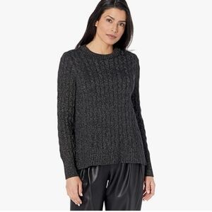 Tommy Hilfiger Black Cable Knit Sweater